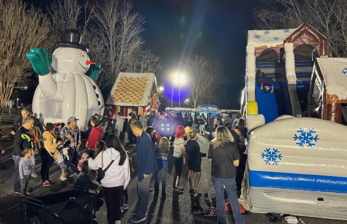 Christmas themed inflatable rentals